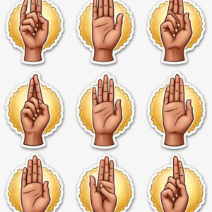 Yoga Symbols - Sticker Sheet v9